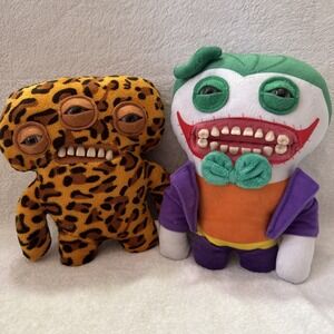 FUGGLER FUNNY UGLY MONSTER **Lot Of 2** Annoyed Leopard Alien & DC Joker